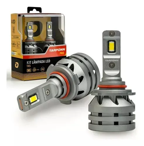 Kit Lâmpada Ultra Led Tx5 Pro Hb3 Hb4 6000k 11.000 Lumens