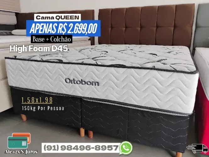CAMA QUEEN ORTOBOM PROMOÇÃO