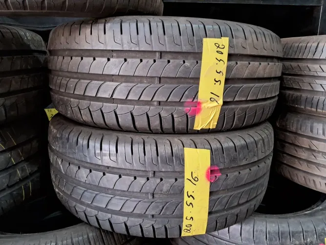 4 pneus Goodyear 205/55/16 seminovos