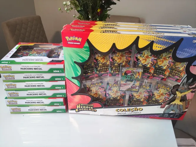 Box mega Lucario ex ou Box mega gardevoier ex pokémon 