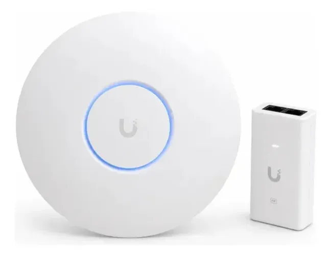 Access Point Ubiquiti Unifi 6 U6-Plus Wi-Fi 6 Banda Dupla com Injetor PoE Access Point Ub