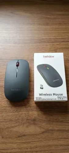 Mouse Sem Fio Bluetooth e 2.4G Ergonômico Recarregável Bettdow 1600 DPI