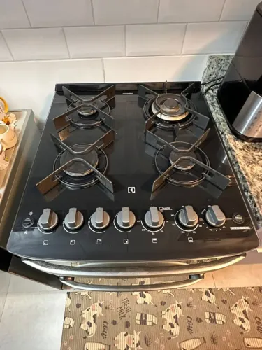 Fogao eletrolux 4 bocas mesa vidro duplo forno
