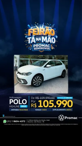 Volkswagen Polo Highline TSI 1.0 Flex 12V Aut. 2025