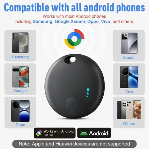 Rastreador N Tag Android - Preto - Mini Localizador (Antiperda) - NOVO