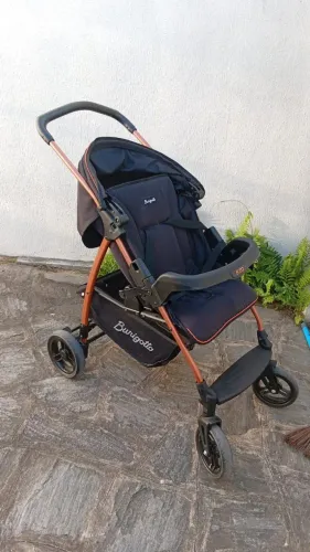 Carrinho de Bebê Burigotto Ecco Preto (Apenas o carrinho - Ótimo estado)