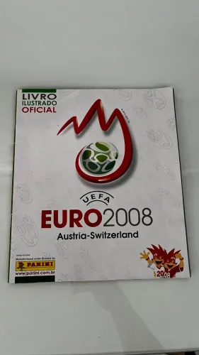 Álbum Euro 2008 Panini - Vazio e Impecável (Relíquia)
