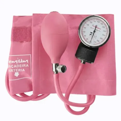 Aparelho de Pressão / Esfigmomanômetro Adulto ROSA ou VINHO Aneróide G-Tech Premium NOVO