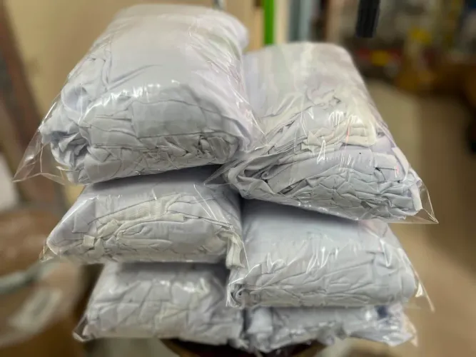 Pano estopa 1kg branco 