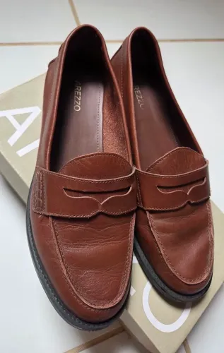 Mocassim Arezzo Couro