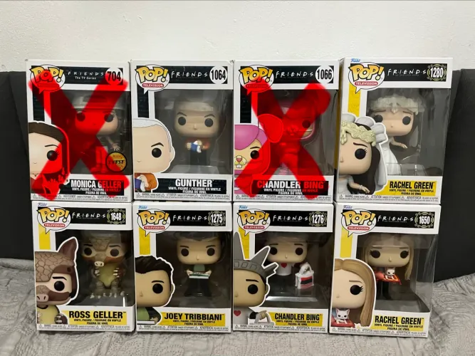 Set 6 Funkos Pop Friends