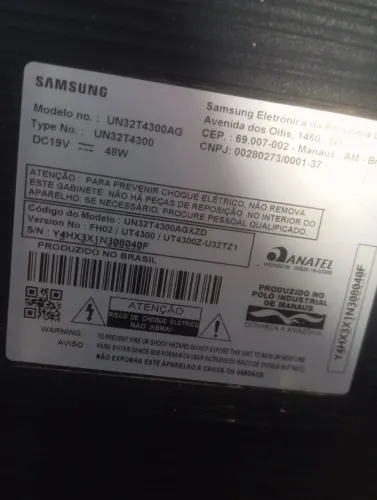 Tv un32T4300AG liga e não tem imagem somente som
