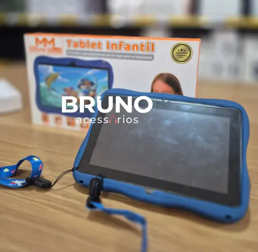 Tablet Infantil Educativo Com Capa Protetora Antimicrobianos e Alça