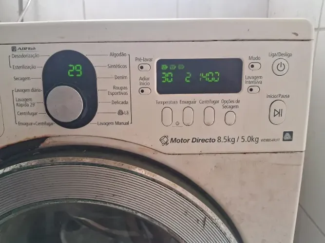Máquinda de Lavar SamSung 8.5kg/5.0kg abertura frontal (não centrifuga)
