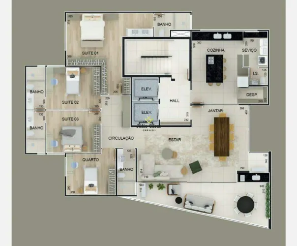 Apartamento 4 Dormitórios com 3 Suítes no Centro de Divinópolis Financiamento Disponível