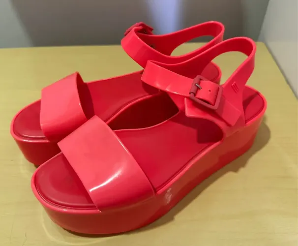 Melissa Plataforma Vermelha Nº 37 