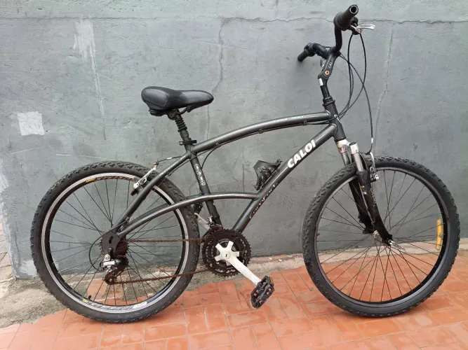 Bike aro 26 Caloi 500 confort original com peças Shimano