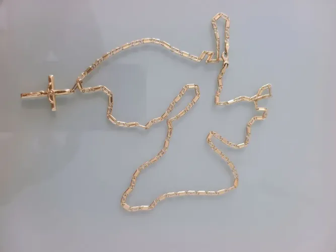 Cordão ouro 64cm com pingente