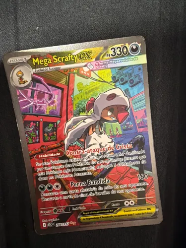 Carta Pokémon mega scrafty ex (285/217)