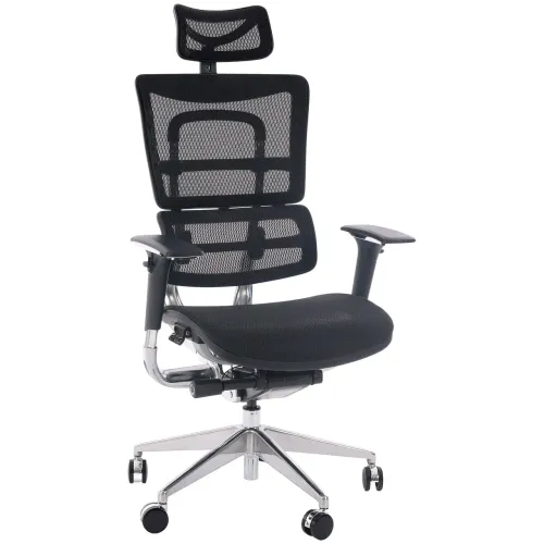 Cadeira de Escritório Comfy Polaris Tela Mesh Preta