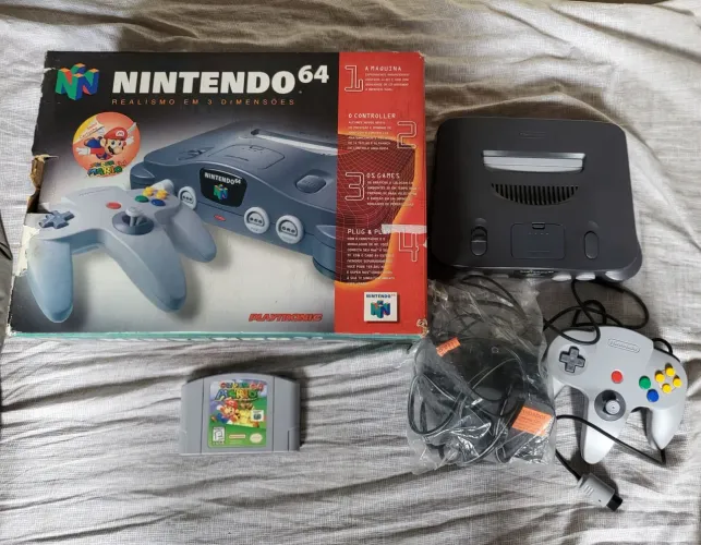 Nintendo 64 Playtronic Na Caixa + Super Mario 64 Original (Garantia de 3 Meses)