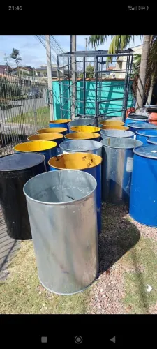 Tambor metal 200 litros 