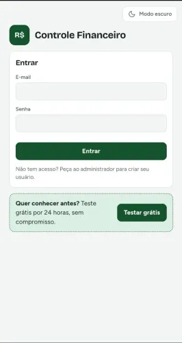 Sistema Pessoal Financeiro