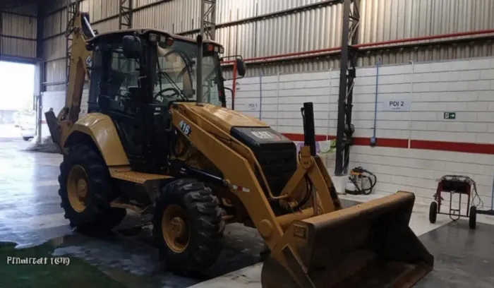 Retroescavadeira Caterpillar 416 ano 2022, 4x4, com 3.650 horas e ar condicionado, em MG