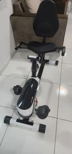 Bicicleta Ergométrica Kikos Kr3.8 Cor Preto/Branco