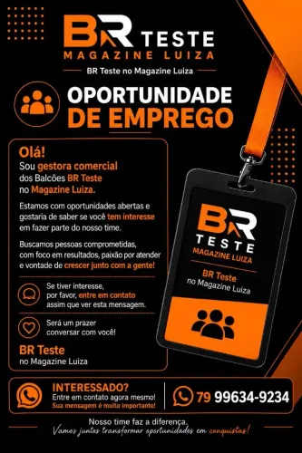 VENDEDOR - BRTESTE