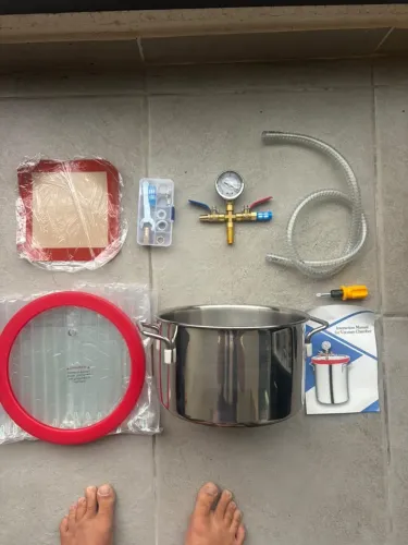 Panela de vácuo em inox com nanômetro
