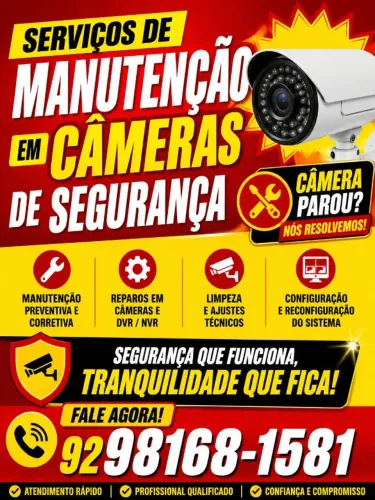 manutenção em cameras