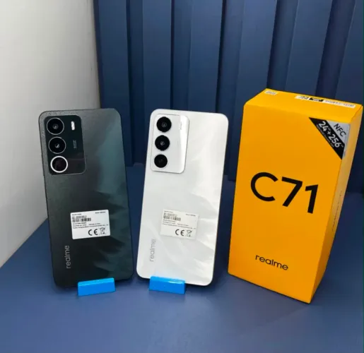 Realme C71 4G 256GB 8GB RAM BRANCO VERDE LACRADO CAPA PELÍCULA ENTREGA