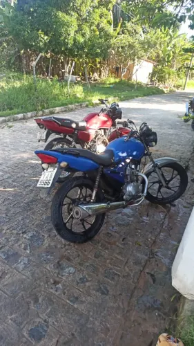 Fan 125 2009 de leilão pega e roda pra interior pra negociar em outra