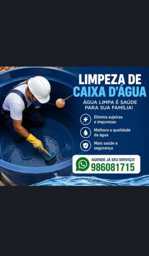 Limpeza de Caixa d Água Residencial, Comercial e Condomínio