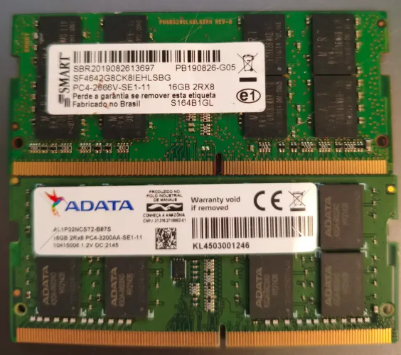 Memória ddr4 32gb (2x 16gb )