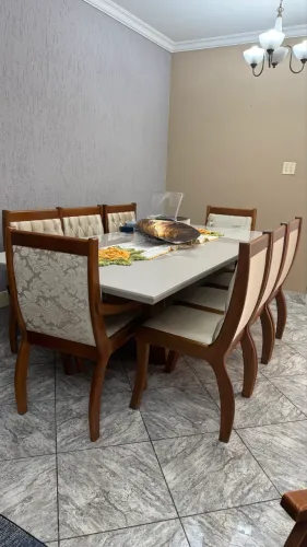 Mesa de Jantar Moderna 8 Lugares