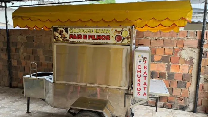 Carroça de churros 2018 toda em aço inox, toda equipada!