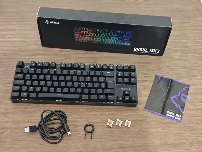 Teclado Mancer Ghoul MK3 Original, Novo no precinho