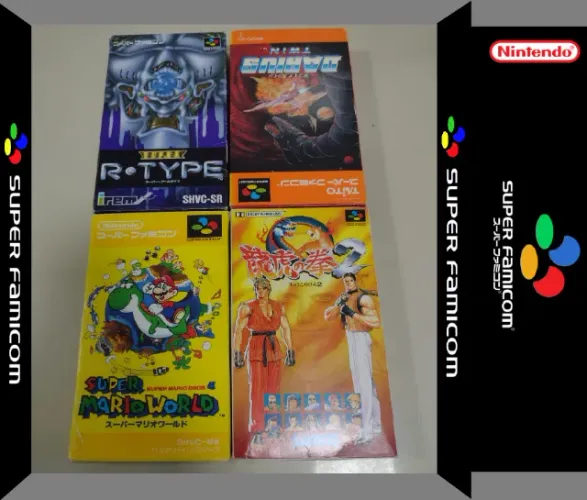 4 Jogos Darius, R-type, Art Of Fighting2 E Smw Super Famicom