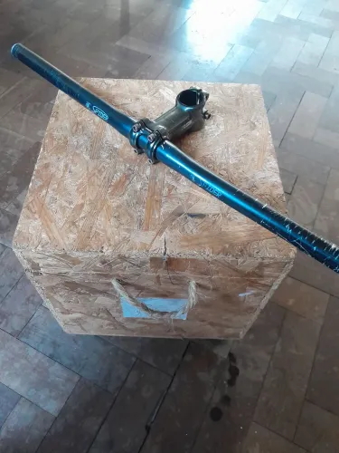 Guidão de bicicleta reto vintage com avanço