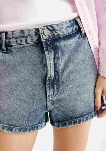 Shorts Jeans Feminino Cintura Média - Hering