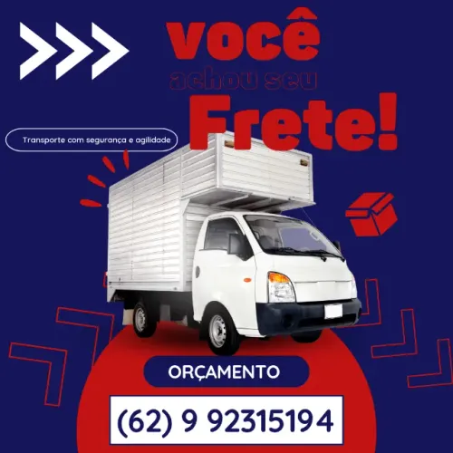 Frete e Mudança Goiânia, Anápolis e Brasilia