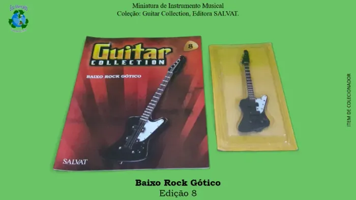 Miniaturas Guitar Collection, editora Salvat, edições 8, 27 e 52, com fascículo.