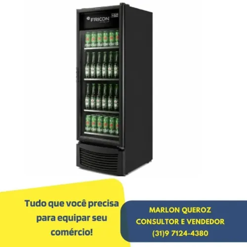 Cervejeira Porta de Vidro 569L Fricon Nova