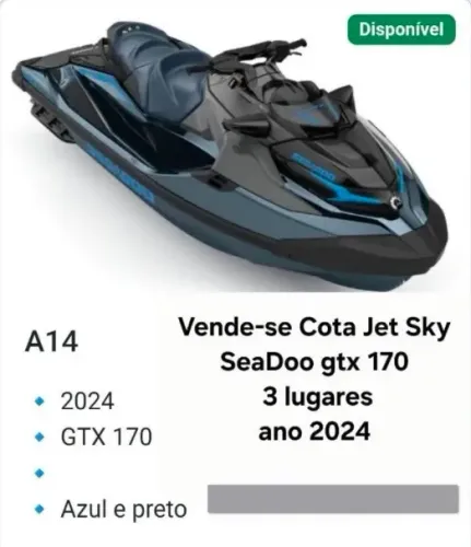 Sea-Doo GTX 170 (2024) -COTA- Impecável