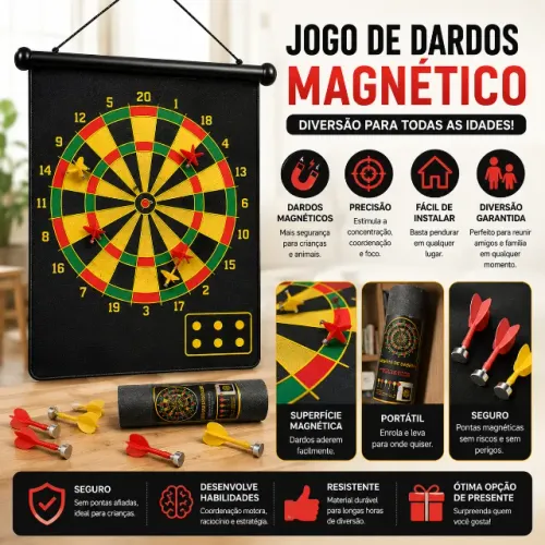 Jogo de dardos magnéticos