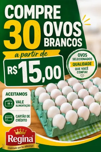 30 ovos médio bco