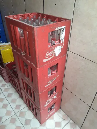 6 Caixa de vasilhame coca cola de 290ml formosa ks