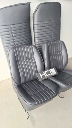 Jogo de bancos para Fusca trilho largo. Pronta entrega na cor preta